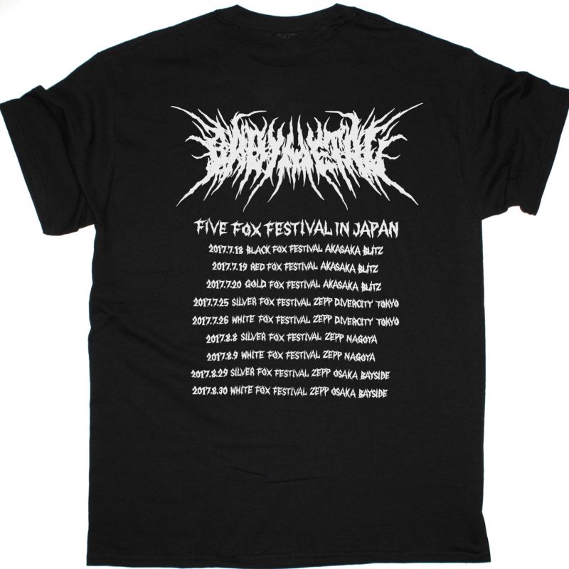 BABYMETAL THE CHOSEN FIVE NEW BLACK T-SHIRT