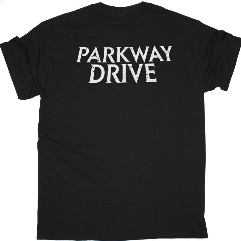 PARKWAY DRIVE SMOKE SKULL NEW BLACK T-SHIRT