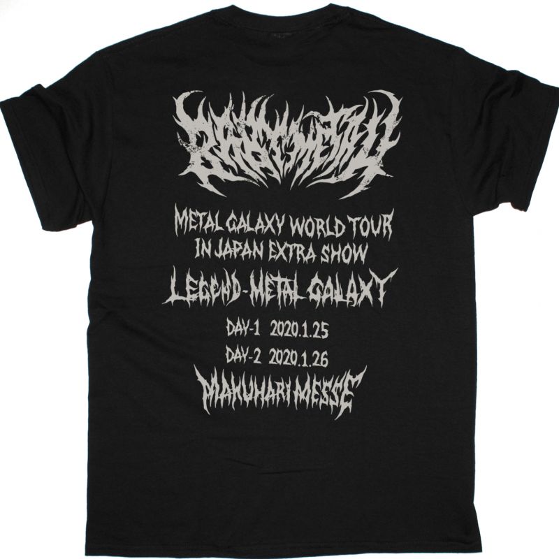 BABYMETAL GALAXY DEATH WARRIORS NEW BLACK T-SHIRT