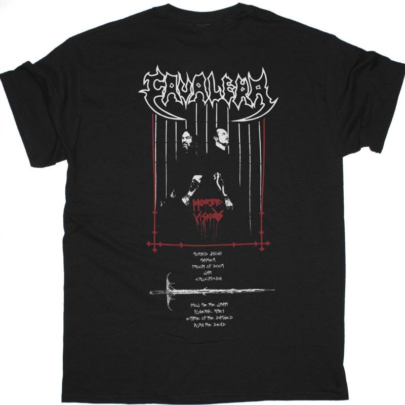 CAVALERA MORBID VISIONS NEW BLACK T SHIRT