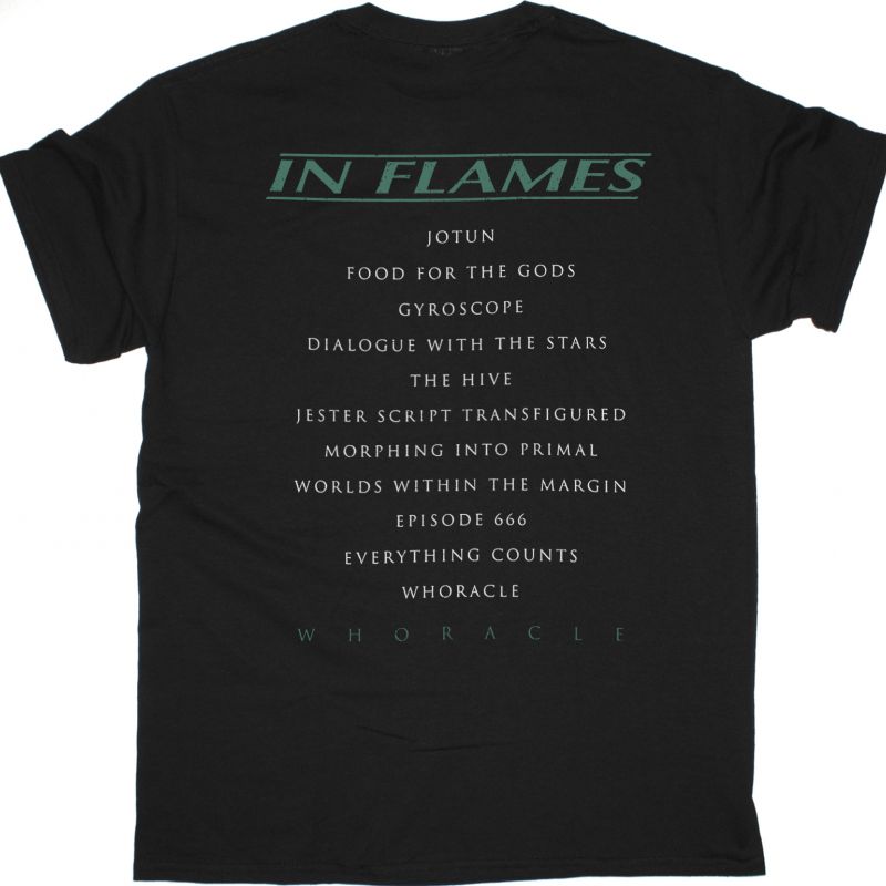 IN FLAMES WHORACLE NEW BLACK T-SHIRT