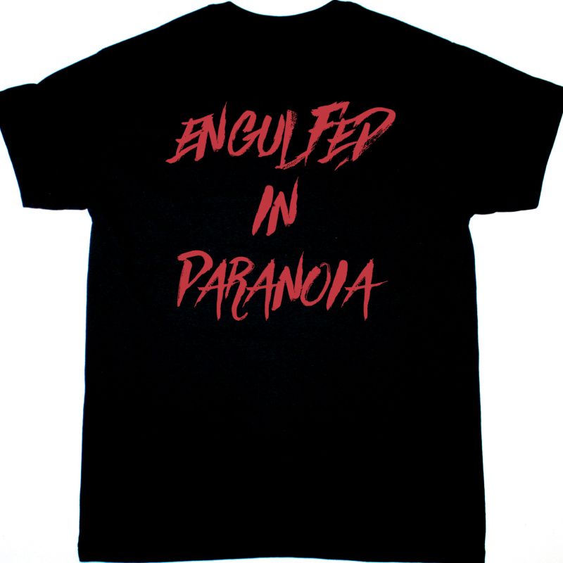 MASTER ENGULFED IN PARANOIA NEW BLACK T SHIRT