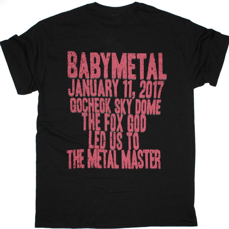 BABYMETAL METAL DAWN NEW BLACK T-SHIRT