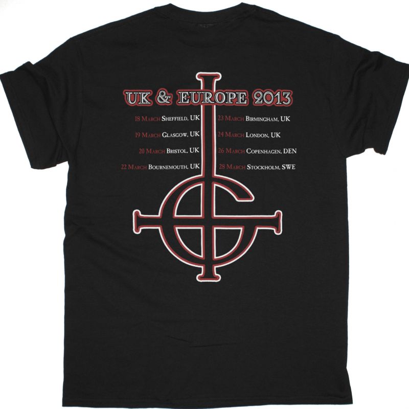 GHOST INFESTISSUMAN UK & EUROPE 2013 TOUR NEW BLACK T-SHIRT