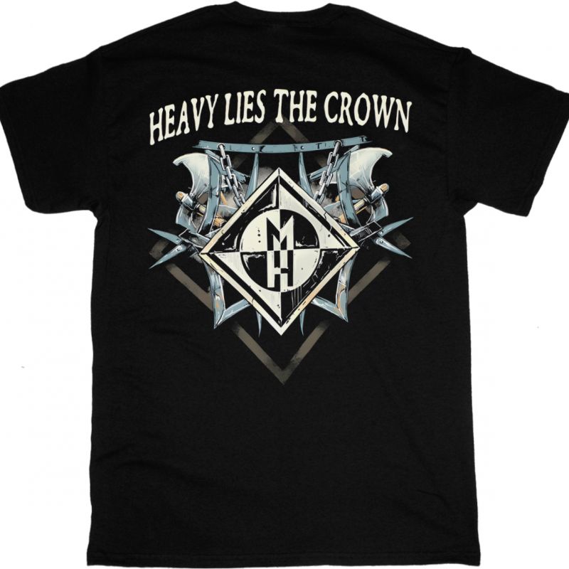 MACHINE HEAD HEAVY LIES THE CROWN NEW BLACK T-SHIRT