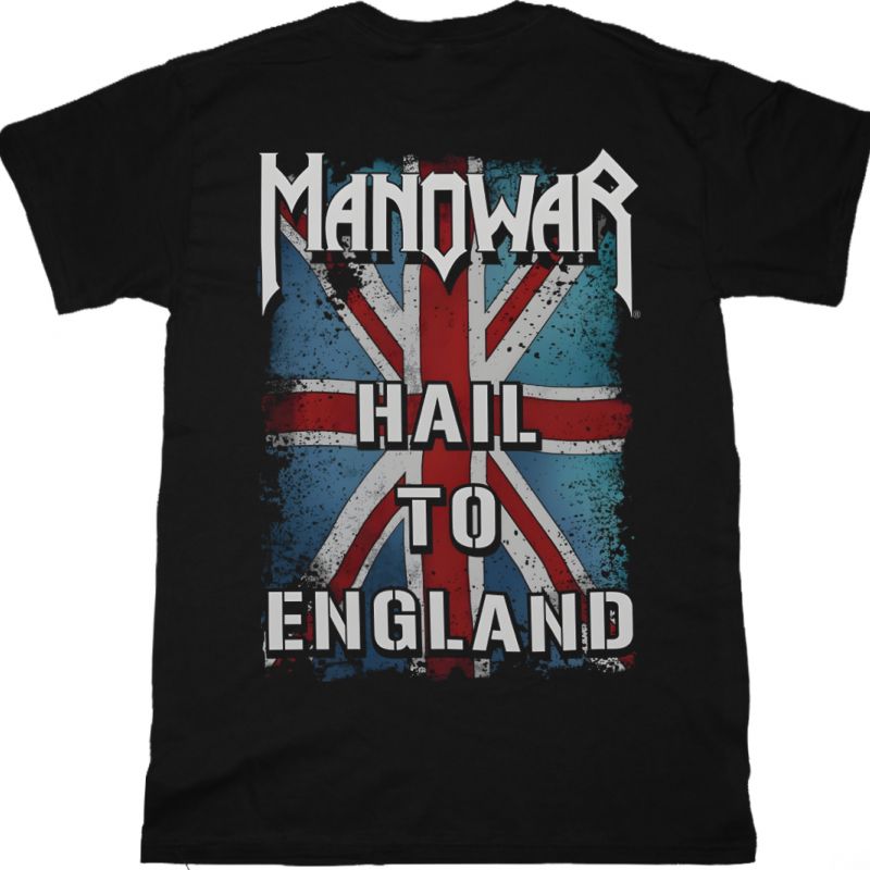 MANOWAR HAIL TO ENGLAND NEW BLACK T-SHIRT