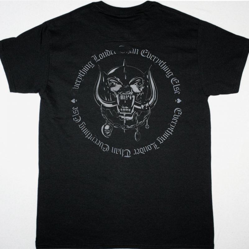 MOTORHEAD EVERYTHING LOUDER THAN EVERYTHING ELSE  NEW BLACK T-SHIRT