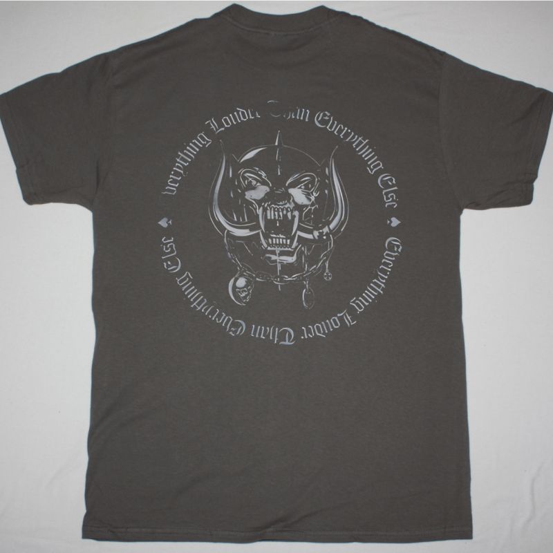 MOTORHEAD EVERYTHING LOUDER THAN EVERYTHING ELSE  NEW GREY T-SHIRT