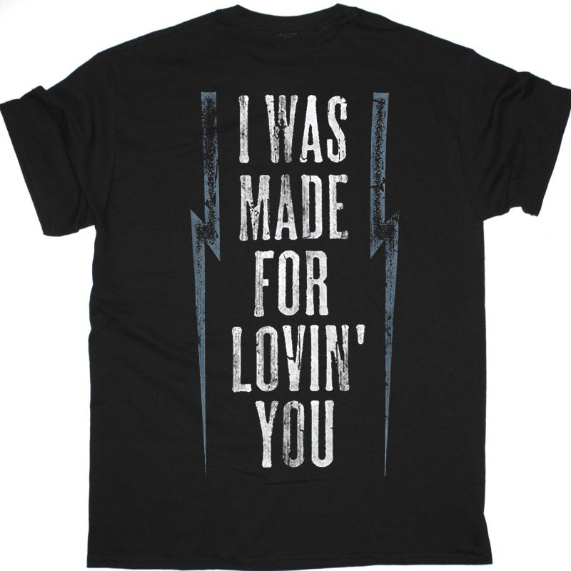 KISS I WAS MADE FOR LOVIN' YOU NEW BLACK T-SHIRT