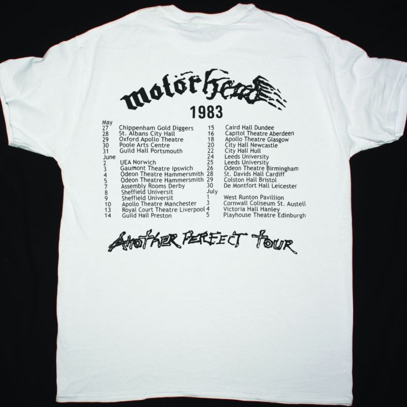 MOTORHEAD NO REMORSE NEW WHITE T-SHIRT