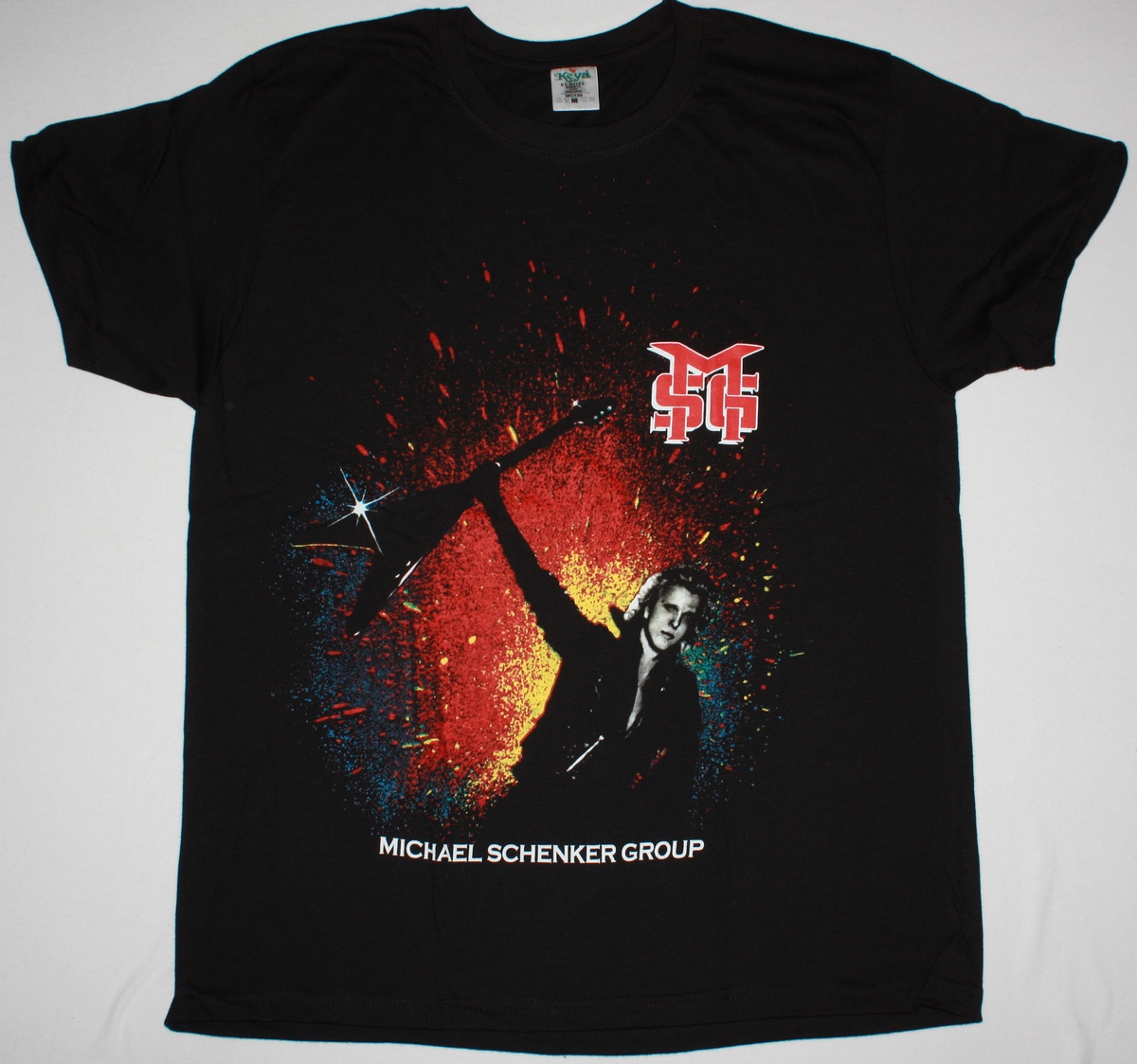 T-shirt Vintage Michael Schenker Group Pour Homme – Coton Noir, Imprimé Graphique, Col Rond, Unisexe, Coupe Classique