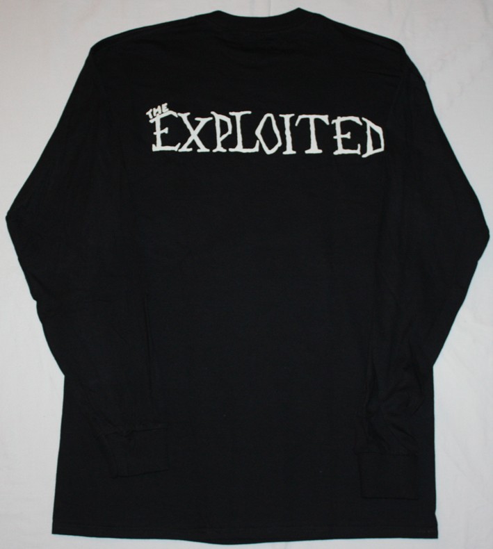 THE EXPLOITED DEATH BEFORE DISHONOUR'87  NEW BLACK LONG SLEEVE T-SHIRT