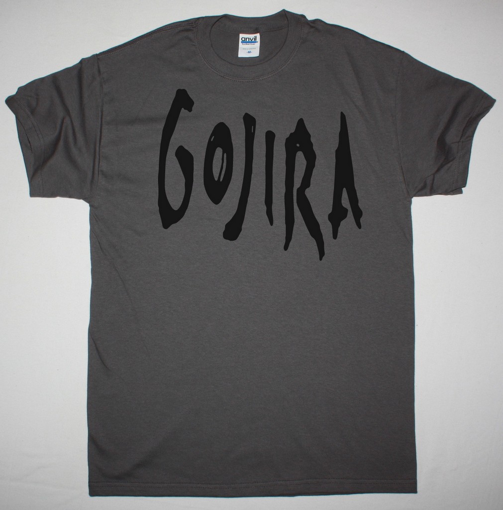 GOJIRA SCRATCHED LOGO NEW GREY CHRACOAL T SHIRT - Best Rock T-shirts