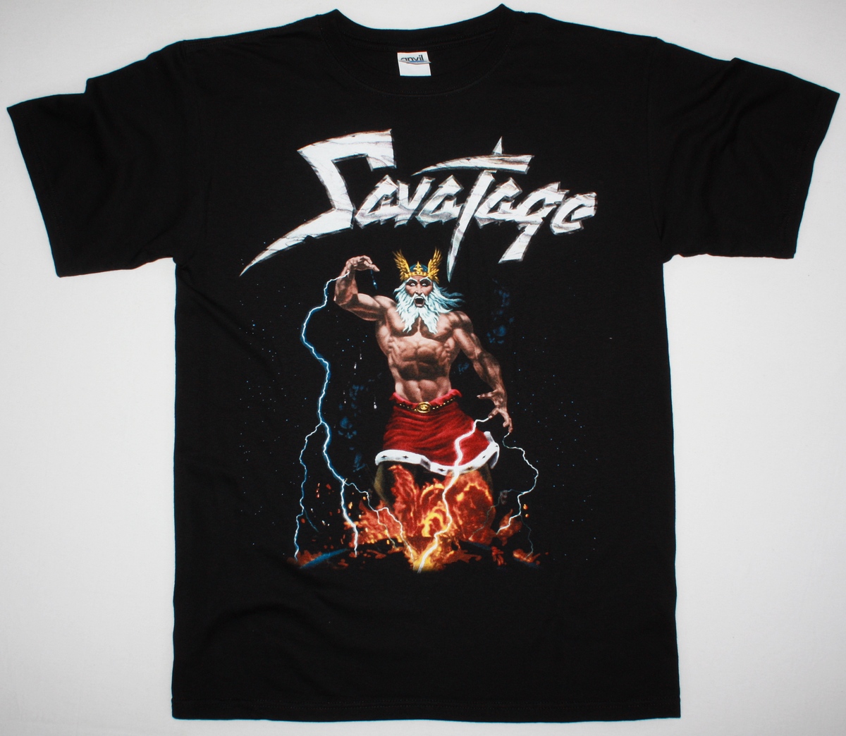 - DEVASTATION PROGRESSIVE T- SAVATAGE Rock OLIVA SHIRT JON TOTAL BLACK T-shirts METAL Best HEAVY NEW