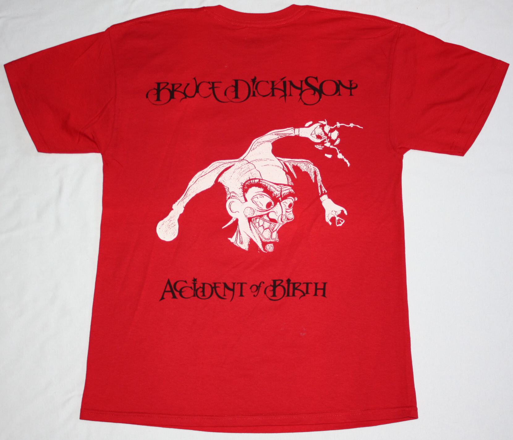 BRUCE DICKINSON  ACCIDENT AT BIRTH'97 NEW RED T-SHIRT