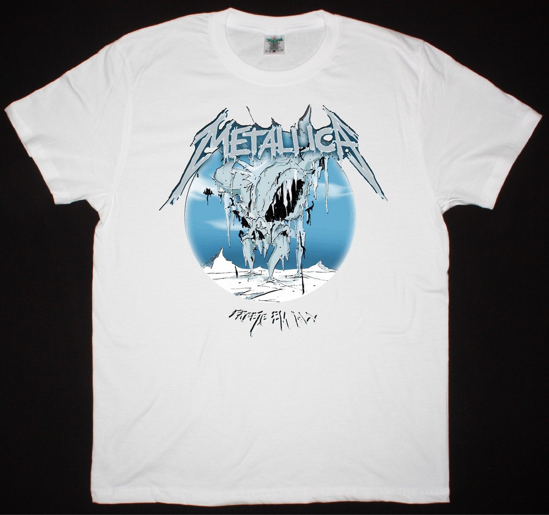 METALLICA ANTARCTICA FREEZE EM ALL NEW WHITE TSHIRT