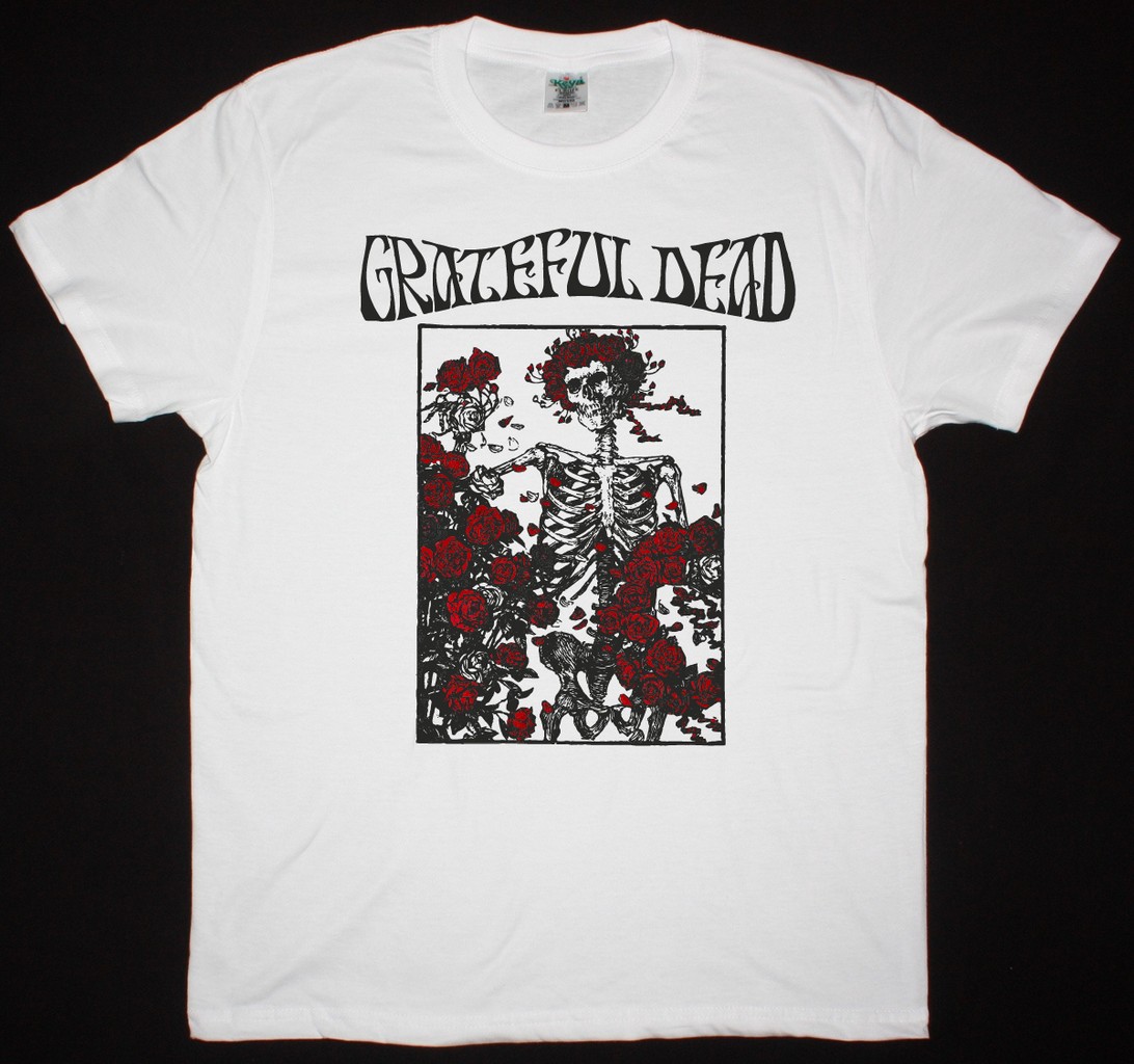 GRATEFUL DEAD LOGO SKULL NEW BLACK T SHIRT - Best Rock T-shirts