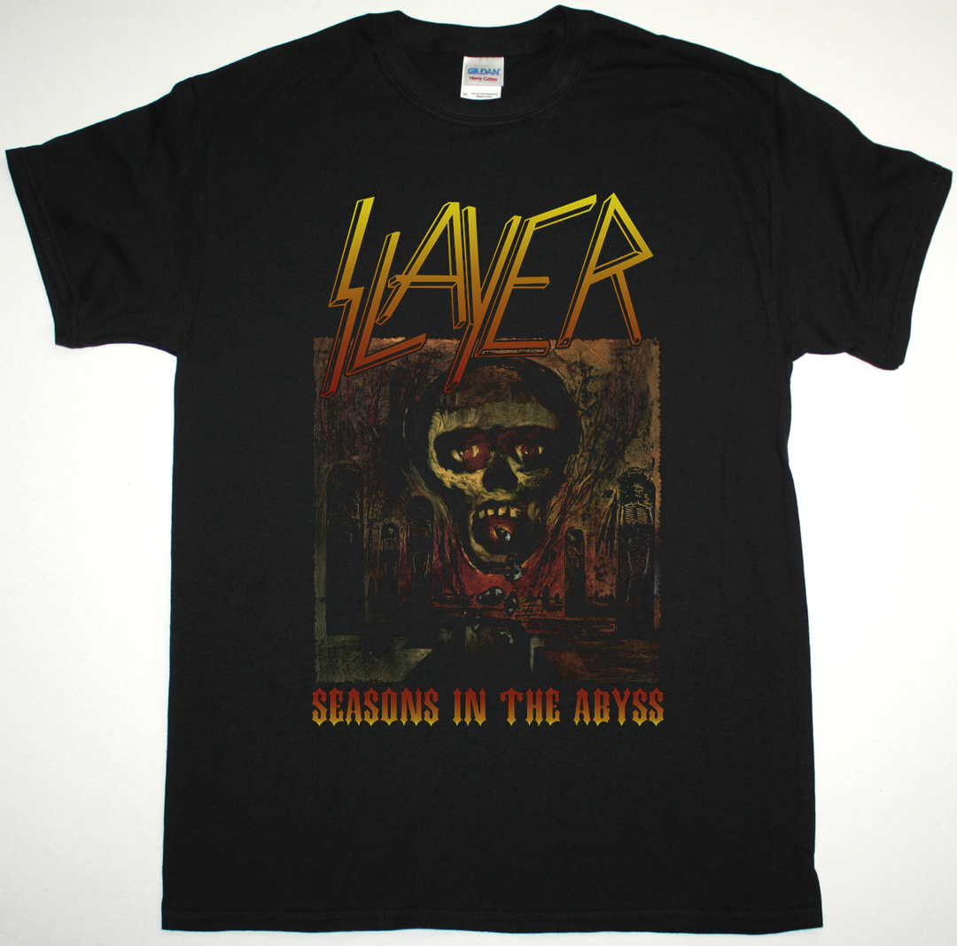 Slayer Seasons In The Abyss New Black T Shirt Best Rock T Shirts