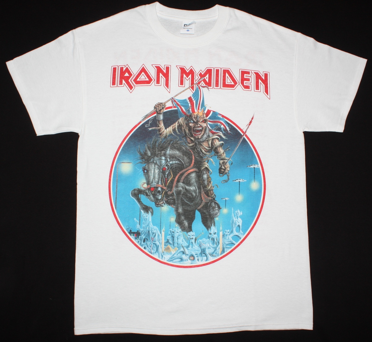 IRON MAIDEN MAIDEN ENGLAND TOUR 2014 NEW WHITE T-SHIRT - Best Rock T-shirts