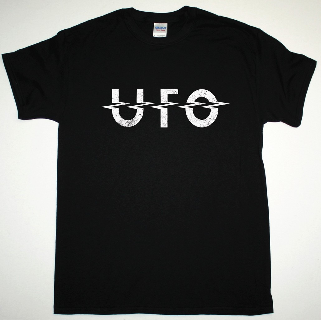 UFO LOGOSHIRT NEW BLACK T-SHIRT - Best Rock T-shirts