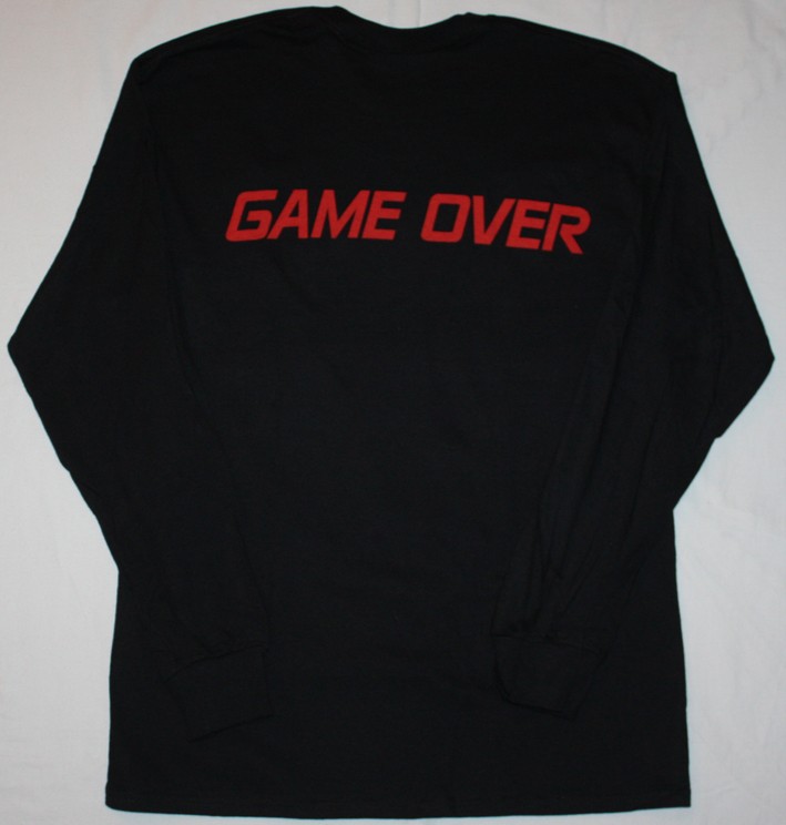 NUCLEAR ASSAULT GAME OVER'86 BLACK LONG SLEEVE T-SHIRT