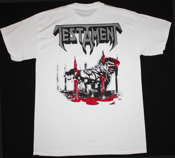 TESTAMENT  RETURN TO THE APOCALYPTIC CITY WHITE T-SHIRT