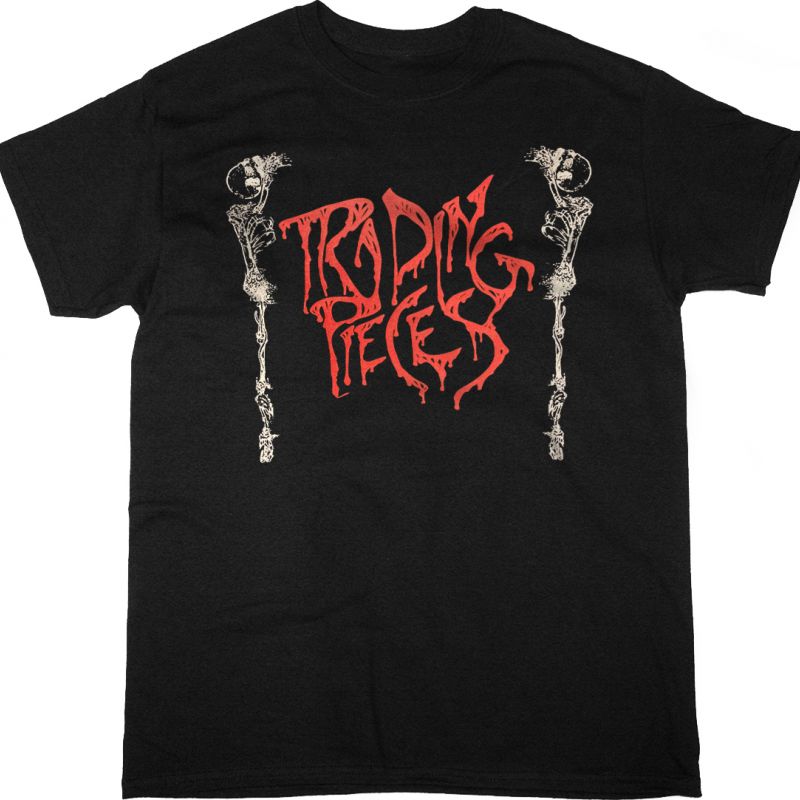 DEEDS OF FLESH TRADING PIECES NEW BLACK T-SHIRT