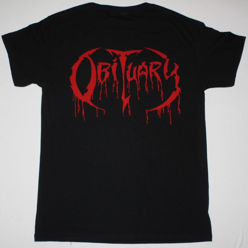 OBITUARY CAUSE OF DEATH NEW BLACK T-SHIRT
