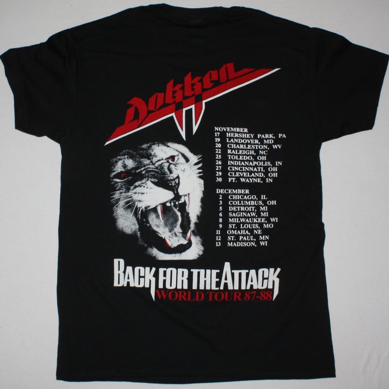 Dokken BACK FOR THE ATTACK Licensed Women's T-Shirt All Sizes 
