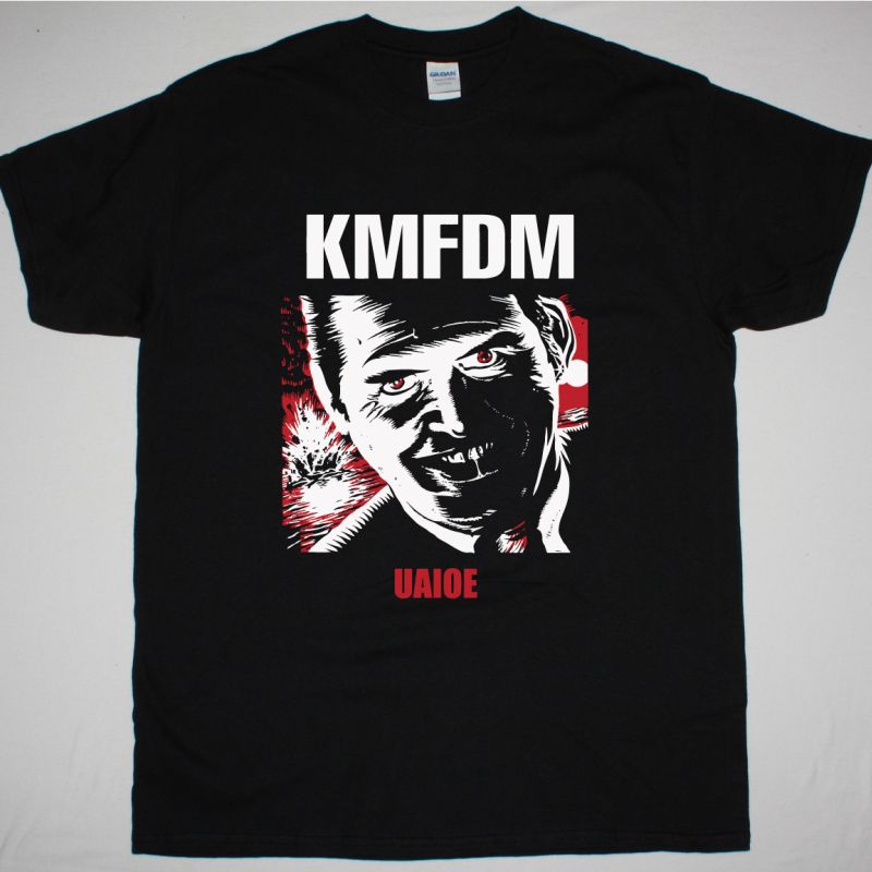 KMFDM UAIOE NEW BLACK TSHIRT - Best Rock T-shirts