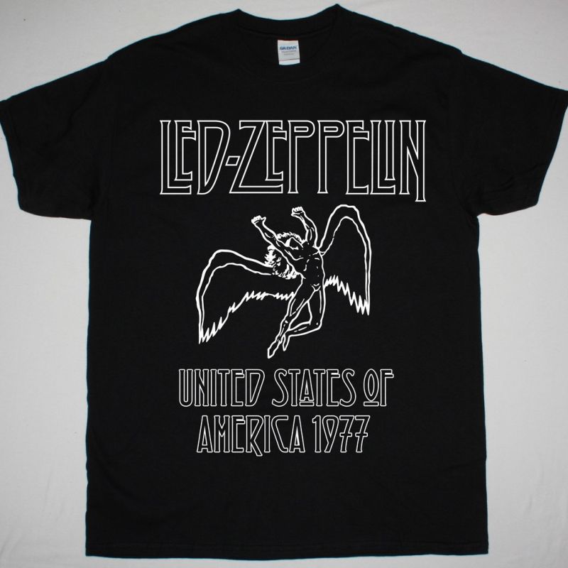 thumbnail image 2 of Led Zeppelin Official T-Shirt – Black, Graphic Crew Neck, Short Sleeve, Unisex, UK Made 2 of 2