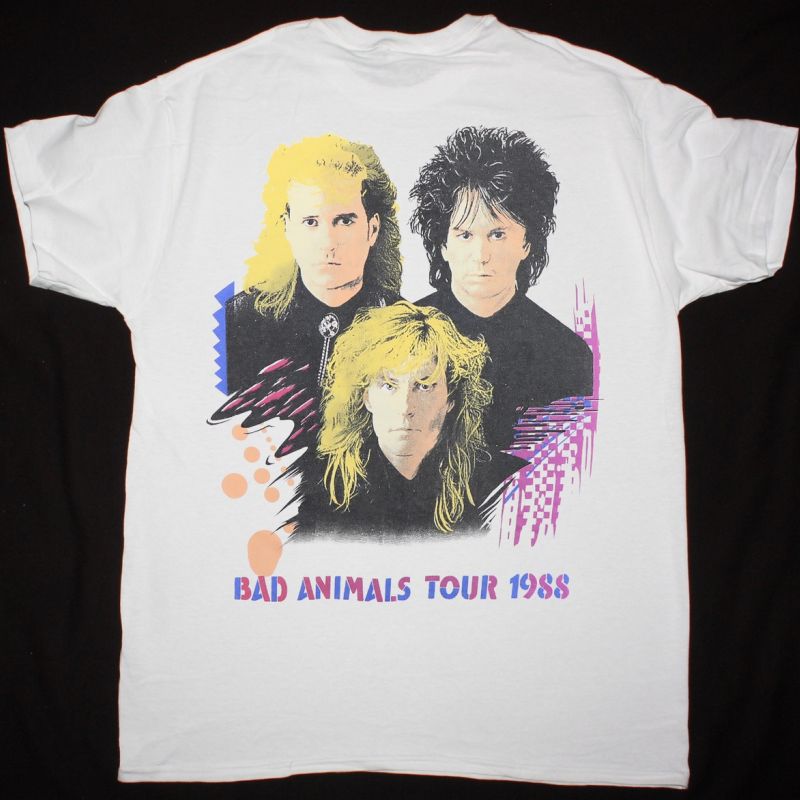HEART BAD ANIMALS TOUR 1988 NEW WHITE T-SHIRT