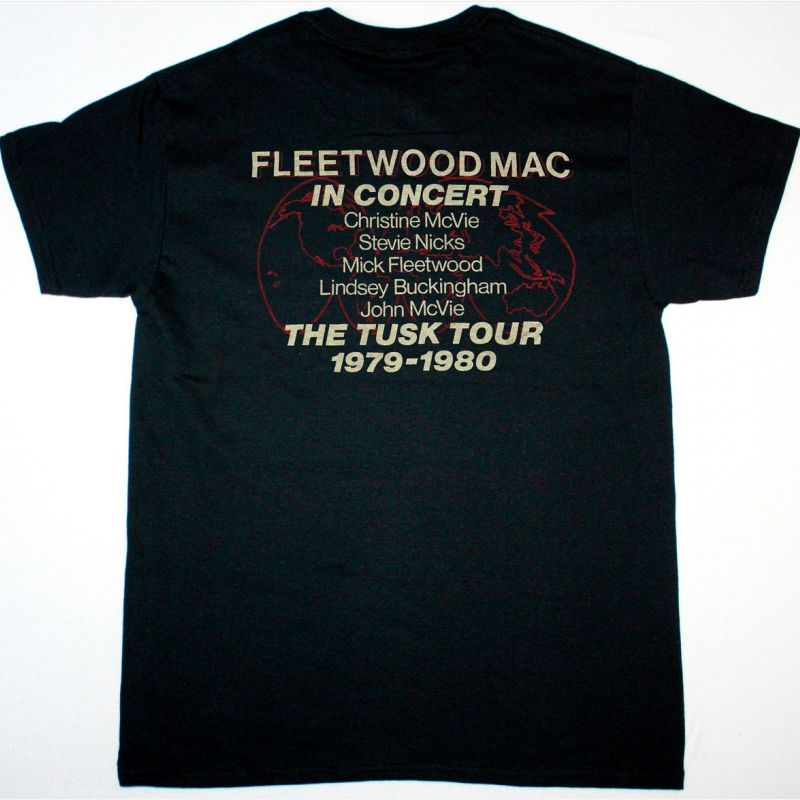 FLEETWOOD MAC TUSK TOUR NEW BLACK T-SHIRT