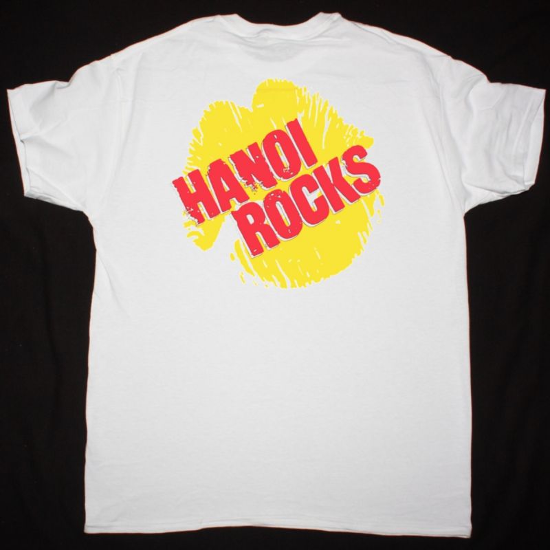 HANOI ROCKS BAND NEW WHITE T-SHIRT