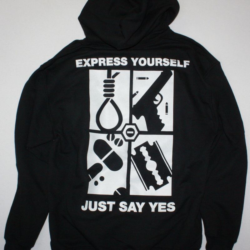 TYPE O NEGATIVE EXPRESS YOURSELF NEW BLACK HOODIE