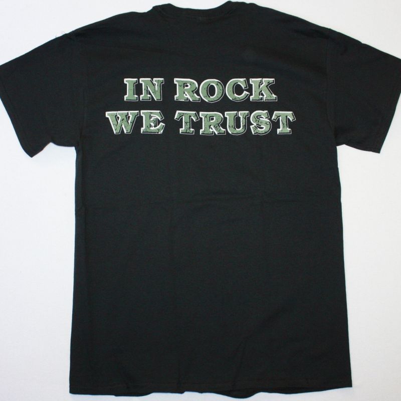 Y&T IN ROCK WE TRUST 1984 NEW BLACK T SHIRT