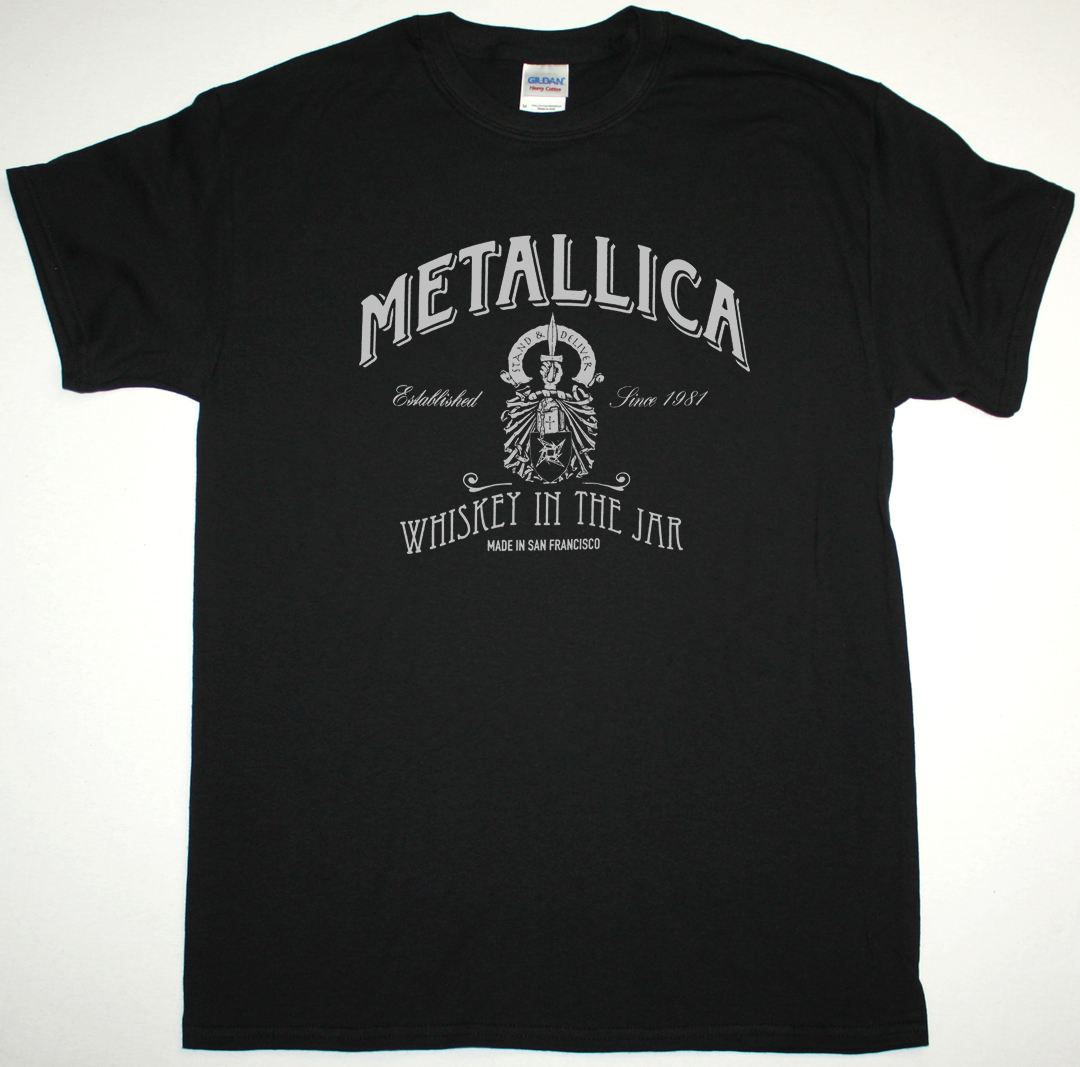 2005 Metallica Whiskey In The Jar Black Graphic Tee T