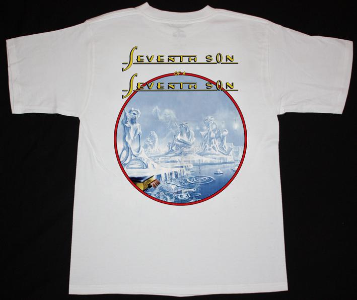 IRON MAIDEN SEVENTH SON OF THE SEVENTH SON'88 NEW WHITE T-SHIRT