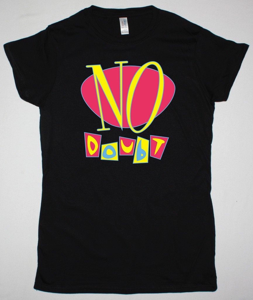 NO DOUBT CLASSIC LOGO NEW BLACK LADY TSHIRT