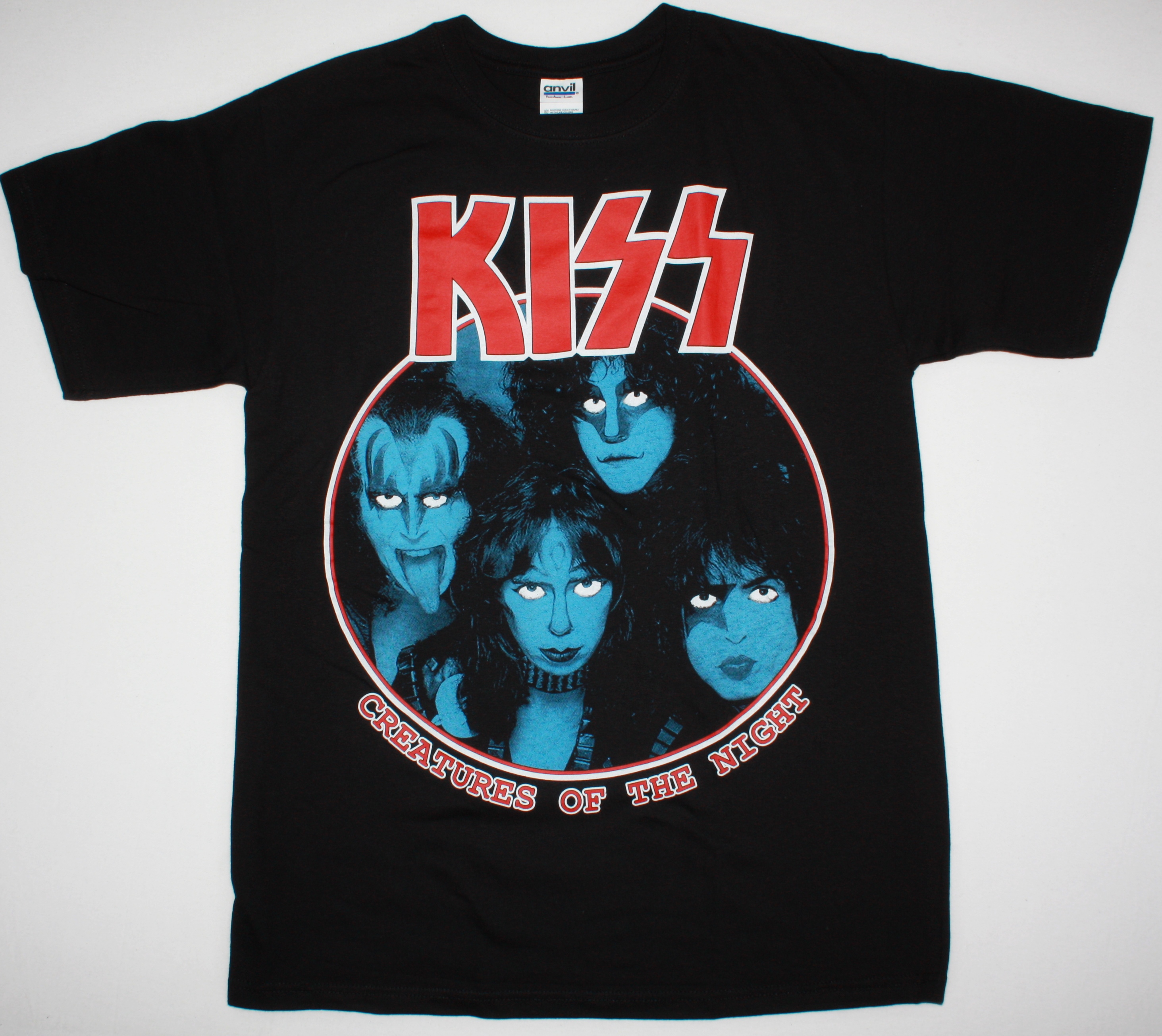 KISS CREATURES OF THE NIGHT ANNIVERSARY TOUR 1983 NEW BLACK T