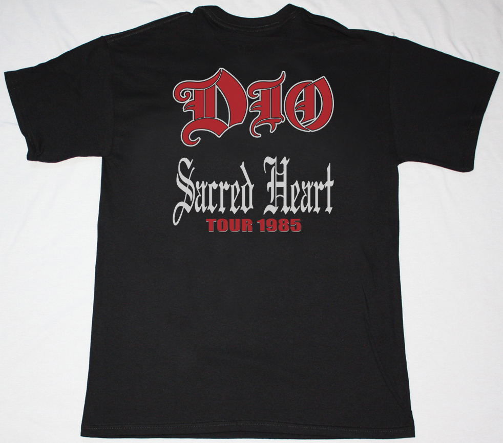 DIO SACRED HEART  NEW BLACK T-SHIRT