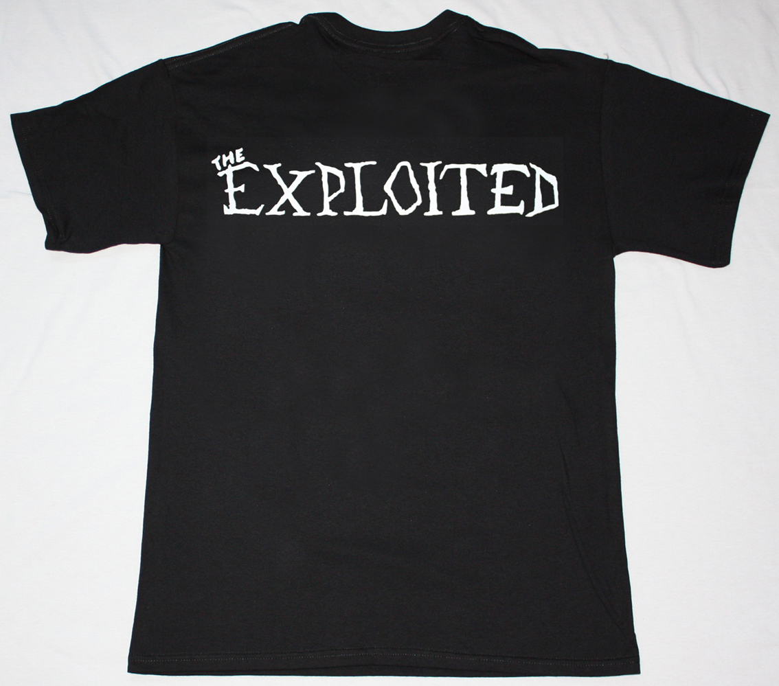 THE EXPLOITED DEATH BEFORE DISHONOUR'87 NEW BLACK T-SHIRT