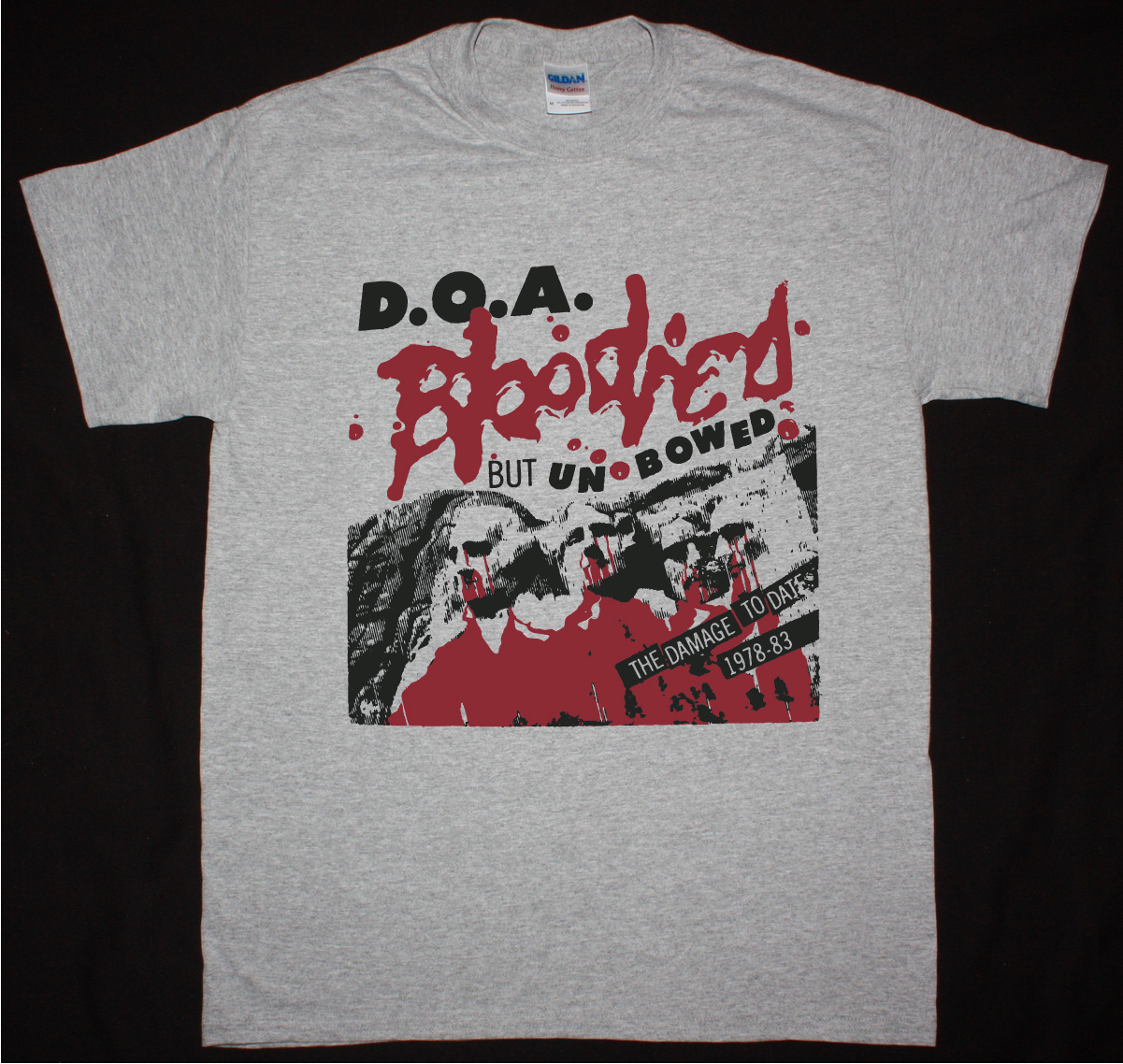 vintage 1984 DOA Bloodied But Unbowed Shirt