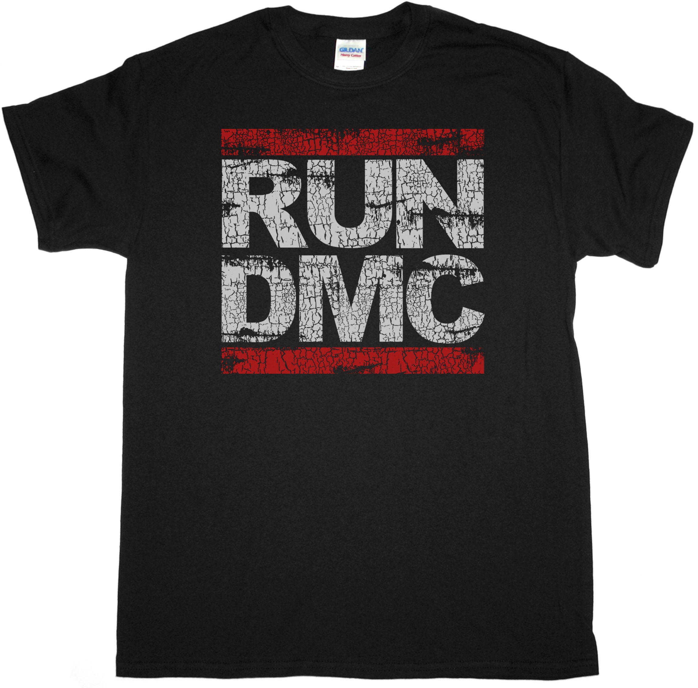 RUN DMC LOGO HIP HOP RAP ROCK BEASTIE BOYS PUBLIC ENEMY NEW BLACK T-SHIRT