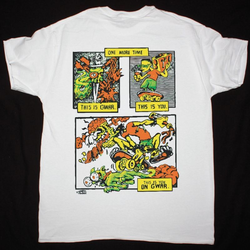 GWAR VINTAGE CONCERT T SHIRT NEW WHITE T SHIRT