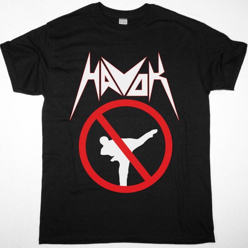 HAVOC NO KARATE IN THE PIT NEW BLACK T SHIRT