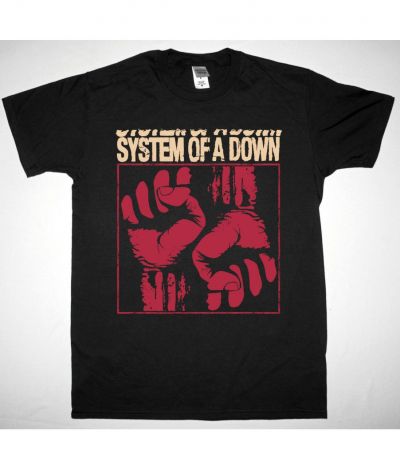SYSTEM OF A DOWN FISTS NEW BLACK T SHIRT