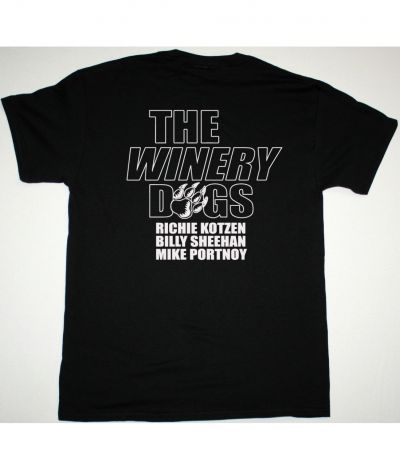 THE WINERY DOGS PAW NEW BLACK TSHIRT