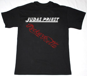JUDAS PRIEST ROCKA ROLLA'74  NEW BLACK T-SHIRT