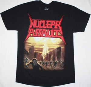 NUCLEAR ASSAULT GAME OVER '86  NEW BLACK T-SHIRT